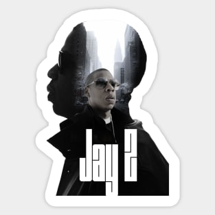 Jay-Z double exposure Sticker